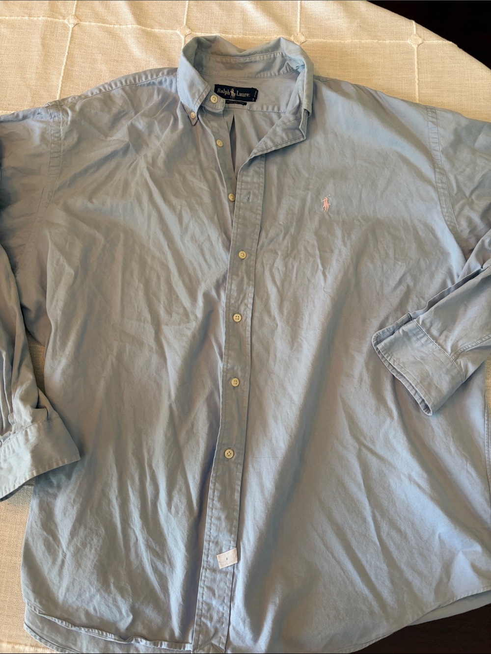 Ralph Lauren Light Blue Men's Oxford Button-Down Shirt